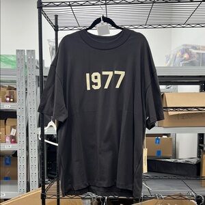 Essentials Gray 1977 Graphic Tee
